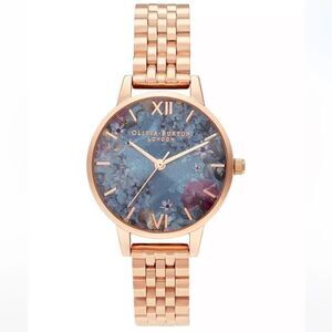 NWT OLIVIA BURTON Under The Sea Rose GoldTone Stainless Steel Watch 30mm